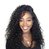 Brazilian Deep Wave Human Hair Wigs for Black Women Wholesale Brazilian Curly Glueless Lace Front Human Hair Wigs with Baby Hair