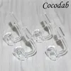 quartz banger for bong 90 degrees 4mm thick domeless 100 real crystal quartz nail 18mm 14mm male female smoking accessories for da5055553
