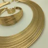 BAUS Eritrea Dubai arabic gold jewelry Set Ethiopian Gold color Nigerian wedding african beads jewelry set ethiopian2033