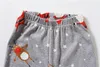 Roupa de bebê meninos meninas Natal Papai Noel pijamas crianças outono de manga longa tops + calças impressas 2 pcs xmas sets