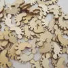 100 pz legno PIEDI DEL BAMBINO artigianato scrapbooking creazione di carte cracker di Natale abbellimento fai da te bambini bambini artigianato forniture