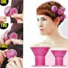 Doux Caoutchouc Magique Cheveux Bigoudi DIY Cheveux Rouleaux Outils De Coiffure Voyage À La Maison Maquillage Beauté Outil Doux Silicone Rose Bigoudi