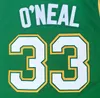 Desconto Cole High School Shaquille OundefinadoNeill 33 camisas verdes Basketball jersey camisas, 2018 novo Popular Sport Trainers Basketball wear