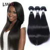 8a Brasiliansk Virgin Mänskligt Hårväv Buntar Obehandlat Brasiliansk Rakt Remy Hair 3pcs Mink Brazillian Hair Extensions Natural Black