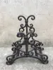 Ferro Forjado Mangueira rack Titular Scrowl Garden Outdoor decorativa Mangueira Reel Hanger Cast Iron antigo Rust Wall Mount Decoração de Metal Craft