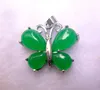 Boutique green Malay butterfly pendant wholesale Natural jade quartzite jade more money fall Factory direct