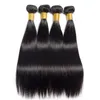 Tissage droit 4 pièces cheveux indiens vierges crus avec fermeture en dentelle paquets de cheveux humains de qualité 7A paquets de cheveux humains noirs naturels avec 7378014