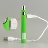 E cigarette ego T passera genom Ugo VII Micro USB-passage kabel 650mAh 900mAh 510 Evod Vaporizer Batteri för öppna vape tomma patroner