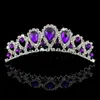 En stock pas cher belle élégante mitation perle strass incrustation couronne diadème mariage mariée peigne couronnes pour bal de promo 285j