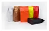 DHL Aluminiumfolie Koffieboon Verpakking Tas Gekleurde Rits Stand-up Pouch Koffie met Klep One Pond Side Gusset One Pound