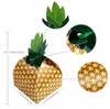 Papercard Ananas Dozen Gunst Traktatie Snoep Dozen Verjaardag Snoepjes Taart Cadeauzakje Hawaiiaans Bruiloft Strand Tafeldecoratie Evenementen geel