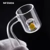 Cadmium Core Quartz Banger Nagel Roken Accessoires met gele thermochrome kern voor waterpijpbongs