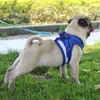 Colete arnês para cães conjunto de coleira respirável reflexiva colete colarinho corda suprimentos para cães de estimação