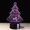 Novità luci notturne Christmas Father Acrilico 3D Night Illusion Nightlight USB Touch Lampada da comodino creativa per dormire Lampada da notte a LED