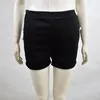 Parte superior de verão Plus Size Shorts Preto Harem Casual Cintura Alta Curta Femme Elástica Cintura Solida Sólida Mulheres