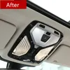Chrome ABS Carro de Leitura de Telhado de Luz Decoração de Quadro de Decoração para BMW 5 Série G30 G38 2018 Dome Lamp Trim Decalques