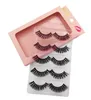 SHIDISHANGPIN 5 pairs 3d Mink Lashes Makeup Natural False Eyelashes Hand made Strip Lashes Fake Eye Lash