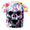 Herr-t-shirts män / kvinnors casual t-shirt 2021 Design 3D Skull Print Top S-4XL1