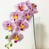 Silk Orchids 100cm/39.37" Long Artificial Flowers Single Vanda Phalaenopsis Oncidium for Xmas Party Wedding Home Decoration