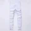 Wholesale-Swag Mens Designer Brand Black Jeans Skinny Ripped Destroyed Stretch Slim Fit Hop Hop Pants With Holes For Men JS34