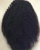 100% Braziliaanse natuurlijke haarclip in menselijke paardenstaart Haarextensies Kinky Krullend Trekkoord Paardenstaart Afro Kinky Krullend Pony Tails 120G ~ 160G