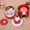 Coffrets cadeaux de Noël Candy Storage Tin Box Décoration de Noël Cadeau pour les enfants