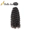 4 pièces/lot qualité cheveux brésiliens 10-26 pouces Grade 9A naturel noir bouclé humain armure Julienchina BellaHair