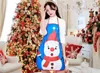 Christmas Aprons Christmas Decorations Adult Santa Claus Aprons Women Men Dinner Party Cooking Apron Christmas Party Event Kitchen Supplies