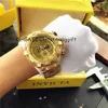 5 DZ New Fashion Watch Men Skull Design Top Brand Luxury Golden Golden Stains Strap Healgy Man Quartz Wrist Watch306i