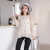 Summer Fashion Transparent Maternity Blouses with Camis Hot Clothes for Pregnant Women Elegant Beach Pregnancy Shirts Tops