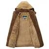 Новый минус 40 градусов зимняя куртка мужчины утолщены теплые хлопчатобумажные куртки мужская ветровка с капюшоном Parka плюс размер 4XL COATS D18100803