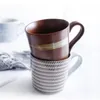 Zen Spirit Ceramic Coffee Mug Vintage Handmade Tea Cup Cup Cup Parcelain Mister Mater مع مقبض هدايا Housewarming الآسيوية