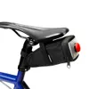 SAHOO 132005 Bolsa de Selim de Bicicleta Resistente a Água Sob o Pacote de Assento com Lâmpada de Trilha, perfeita para se encaixar no selim da bicicleta