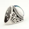 Magic handgjord humör sten Fancy Color Byt silverpläterad ring RS019-010 2PCS / SET