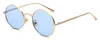 2018 Vintage Punk Zonnebril Vrouwen Retro Ronde Bril Rode Lense Metalen Frame Glazen Coating Brillen gafas de sol mujer12821408257q