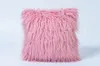 43cm * 43cm Pure Color Plush Pillowcase (ingen kudde) Kasta örngott Soffan Dekorativa Pillowcover Heminredning Julinredning Presenter