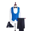 Custom Made Date Side Vent Châle Revers Mariage Marié Tuxedos Hommes Costumes Mariage / Bal / Dîner Homme Blazer (Veste + Cravate + Gilet + Pantalon) m125