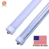 LED-rör 8 fot led 8 fot enkelstift t8 FA8 LED-lampor 45W 4800Lm lysrörslampor 85-265V - Lager i USA