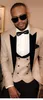 Nuevo y popular esmoquin de color caqui para novio, excelente padrino de boda, trajes de negocios formales para hombres, traje de cena para fiesta de graduación (chaqueta + pantalones + corbata + chaleco) 83
