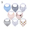 아기 코 튼 Bibs Burp Cloths 다중 디자인 Bandana 유아 타액 천 Triangle Bibs 신생아 만화 Drool Bibs