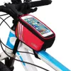 4,8" 5" Bolsas para celular com tela sensível ao toque para bicicleta Alforjes para ciclismo Moldura Tubo frontal Bolsa para mountain bike MTB 4 cores