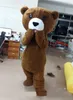 2018 vente d'usine costume de tedy chaud costume de mascotte d'ours en peluche en fourrure adulte livraison gratuite