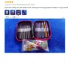 Märke 90st / lot Crochet Hooks Set Aluminium Stickning Nålar Garn Craft Kit Stickning Tillbehör med rosa väska för kvinnor gåva