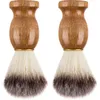 Superb Barber Salon Shaving Brush Black Handle Blaireau Face Beard Cleaning Men rakar Razor Brush Cleaning Appliance Tools CCA779928095