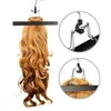 Black Hair Extension Packing-tas omvat Hanger en Hanger Carrier Storage Pruik staat Hair Extensions Tas voor het trainen en verpakken van haar