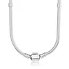 Collier en argent Sterling 925 pour femmes, fermoir boule de homard, chaîne lisse, cadeau de mariage, bijoux européens 9768788