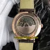 Preiswerte neue Marke Classique Heritage 5907BB / 12/984 Automatik-Uhrwerk weißes Zifferblatt Herrenuhr silberner Etui Lederarmband Uhren