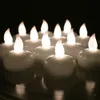 Su geçirmez LED Çay Işık Pil Kumandalı Yüzer Alevsiz Çay Mumlar Düğün Doğum Günü Noel Partisi Dekorasyon Için Işık