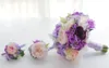 2018 Die neueste koreanische Braut hält eine Blume rosa lila Rose lila Hortensie Lavendel Hochzeit Braut Brautjungfer Blumenstrauß1557849