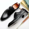 Nouveau Vintage Designer Homme Chaussures De Mariage En Cuir Véritable Monk Strap Chaussures Hommes Bout Rond Formelle Robe Appartements Pour Homme